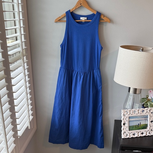 On 34th Round Neck Ribbed Midi Dress - Picture 1 of 8